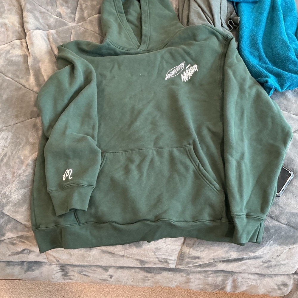 Forest Green Men's Hoodie Sweater